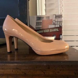 Nude patent Stuart Weitzman pumps